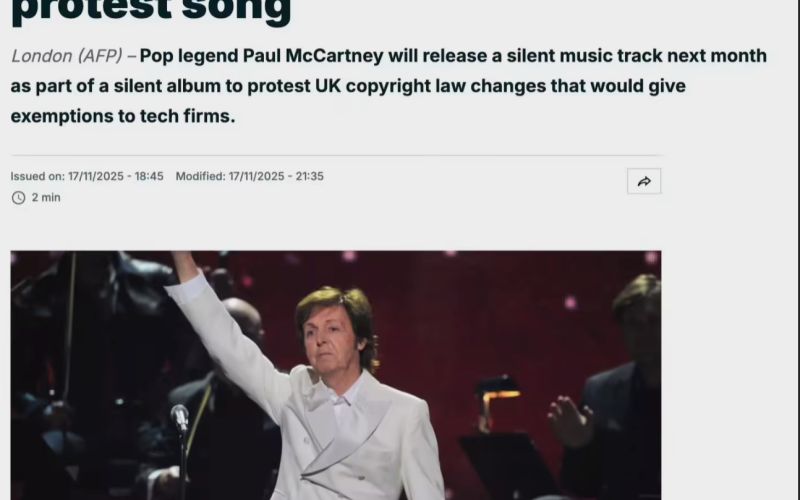 Paul McCartney released the single 