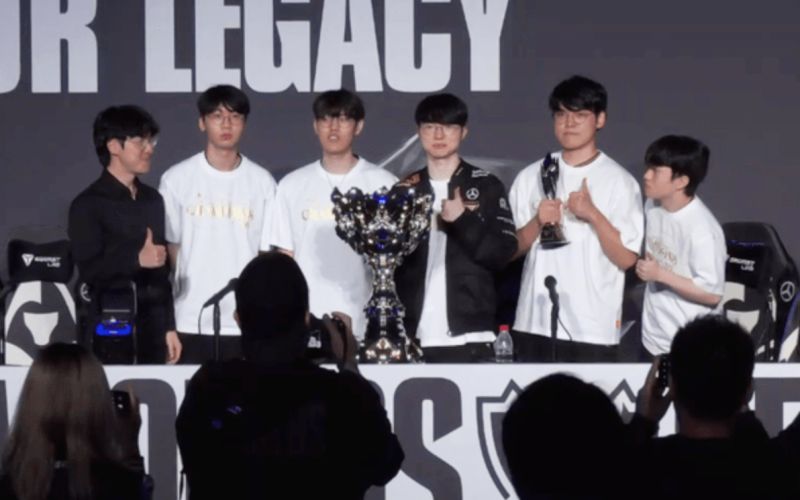 T1's post-match interview with Faker (part of the interview)