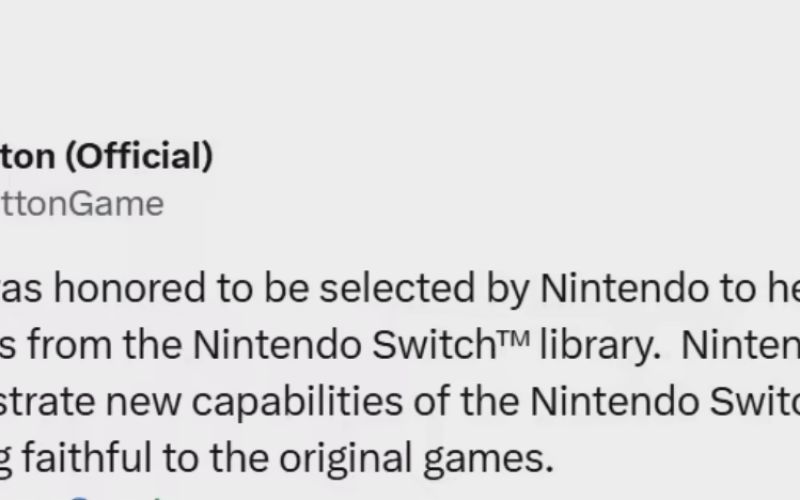 Panic Button Studios announced a new collaboration with Nintendo.