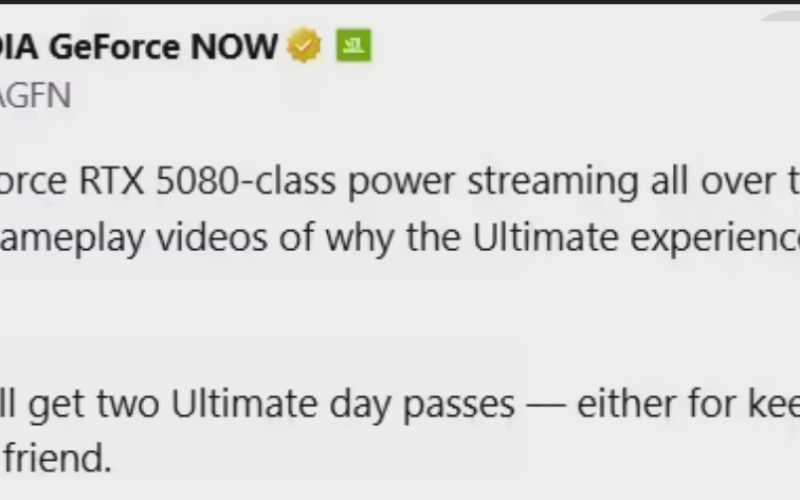 NVIDIA GeForce NOW completes RTX 5080 upgrade
