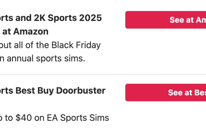 Black Friday Sports Game Carnage!