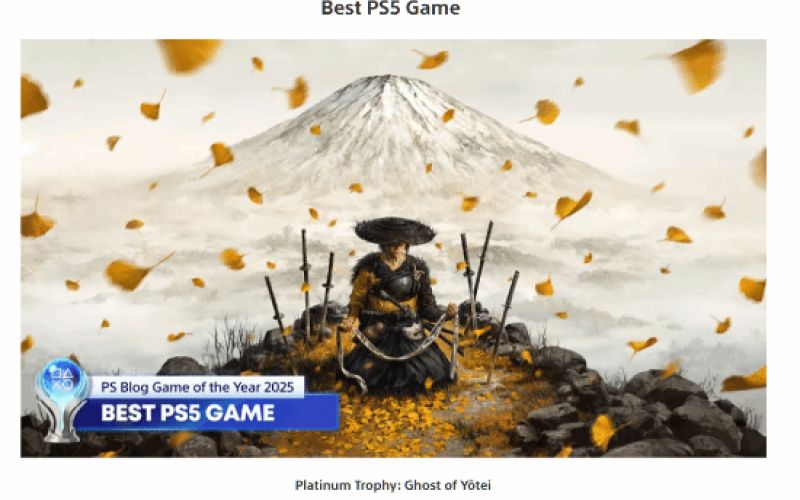 Ghost of Yotei Virtually Sweeps the PlayStation Blog Game of the Year Awards