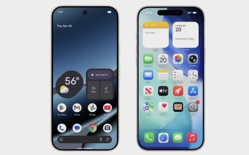 Can files be transferred between Apple iPhones and Android phones?