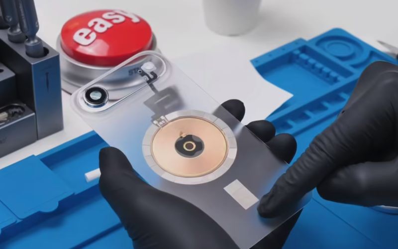 Suhaib El-Komy recently disassembled the Apple iPhone Air, reassembled the transparent back cover, and revealed the complete internal structure details.