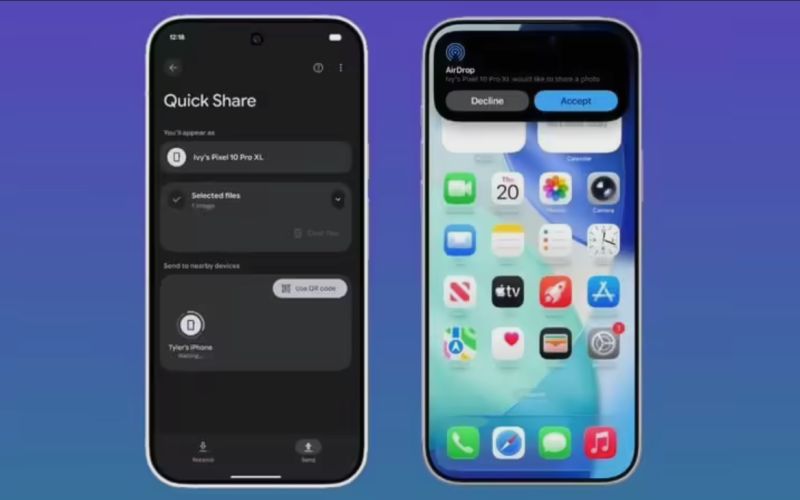 Google Pixel 10 series and Apple's AirDrop are now compatible.