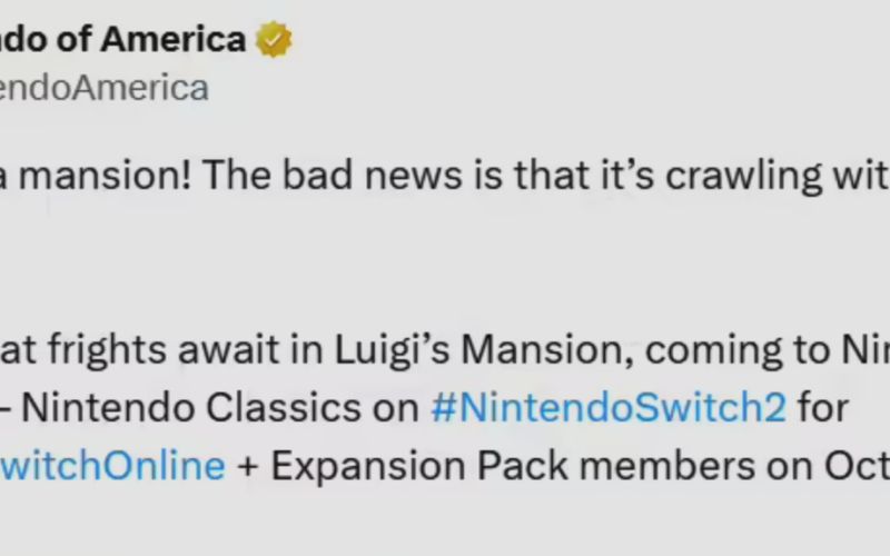 Luigi’s Mansion Returns! Nintendo Adds GameCube Classic to Switch Online Library Ahead of Halloween