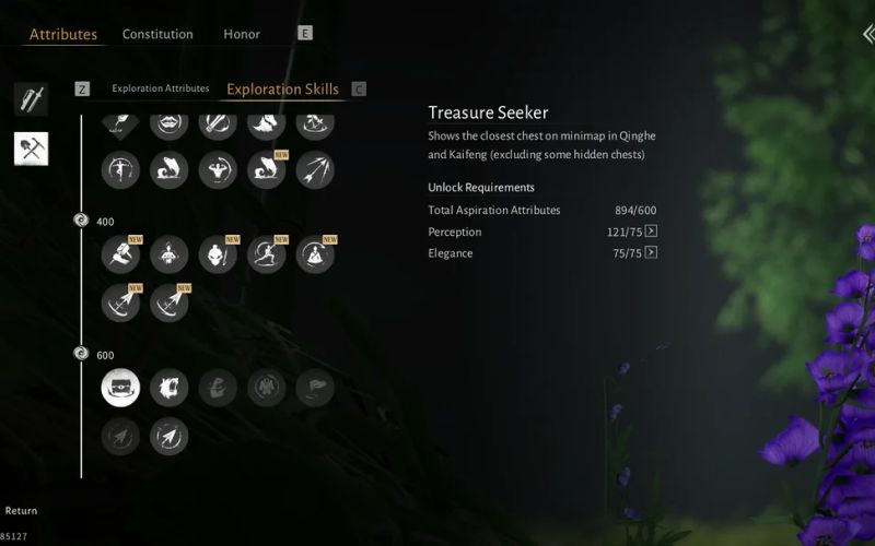 Treasure Seeker – Exploration Skill in Where Winds Meet