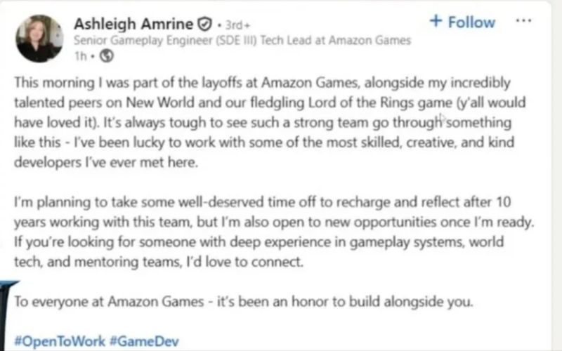 The Lord of the Rings MMO development terminated.