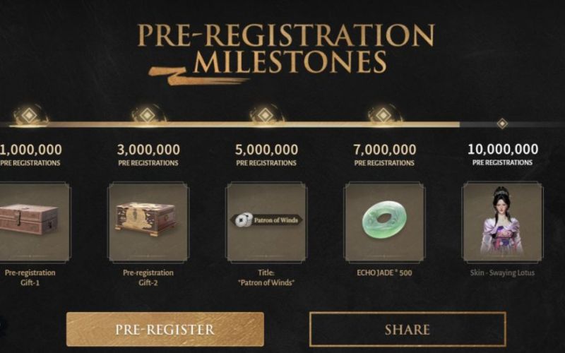 where winds meet pre registration rewards